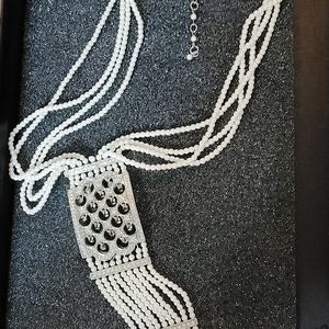 BEAUTIFUL PEARL MONET ADJUSTABLE NECKLACE